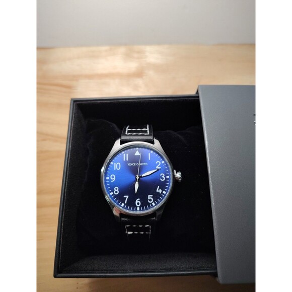 Vince Camuto Aldo Blue face Men’s Watch Black Band New In Box main image 7